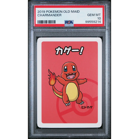 2019 POKEMON JPN OLD MAID CHARMANDER PSA 10