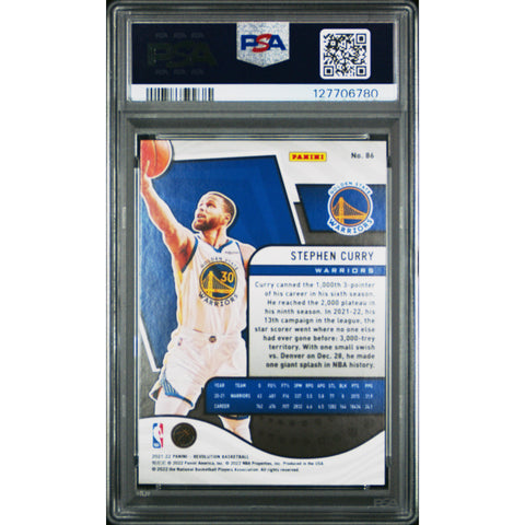 2021 PANINI REVOLUTION STEPHEN CURRY 86 PSA 10