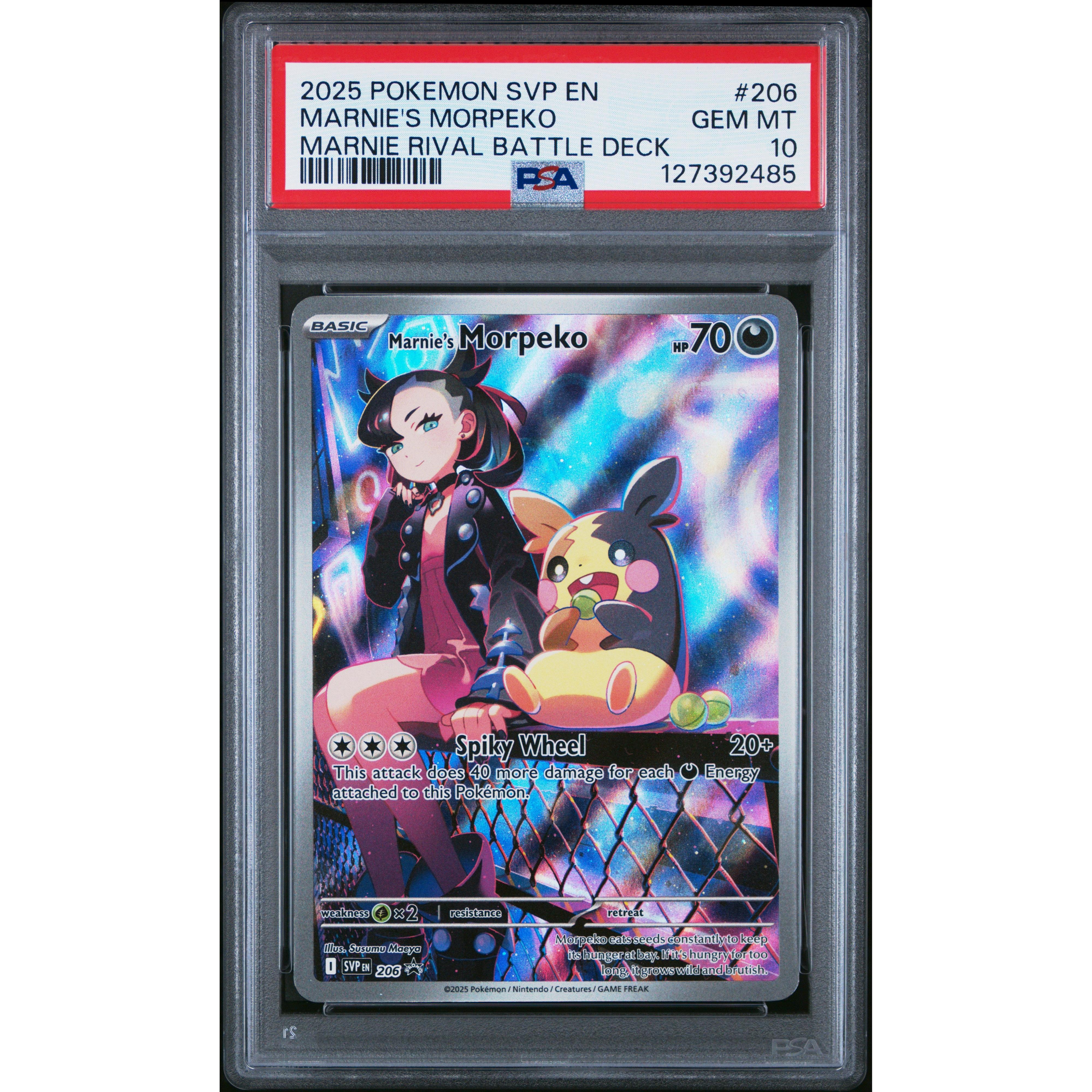 2025 POKEMON PROMO MARNIE'S MORPEKO MARNIE RIVAL BATTLE DECK