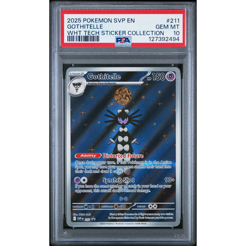 2025 POKEMON PROMO GOTHITELLE TECH STICKER COLLECTION SVP211 PSA 10