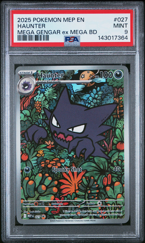 2032 POKEMON HAUNTER MEGA GENGAR EX BATTLE DECK MEP 027 PSA 9
