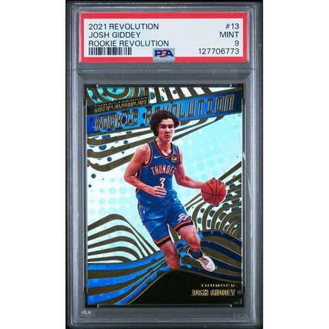 2021 PANINI REVOLUTION ROOKIE JOSH GIDDEY 13 PSA 9