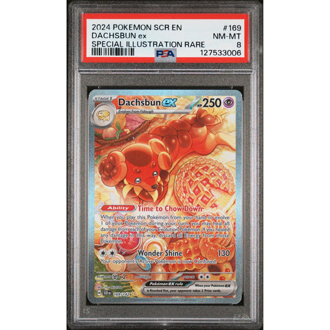 2024 POKEMON STELLAR CROWN DACHSBUN 169/142 PSA 8