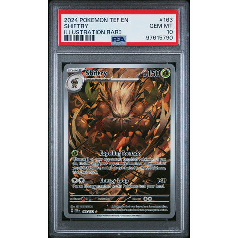 2024 POKEMON TEMPORAL FORCES SHIFTRY IR 163/162 PSA 10