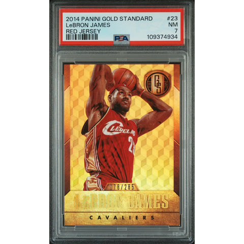 2014 PANINI GOLD STANDARD LEBRON JAMES 23 PSA 7