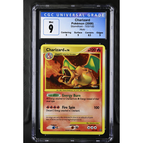 2008 POKEMON STORMFRONT CHARIZARD 103/100 CGC 9