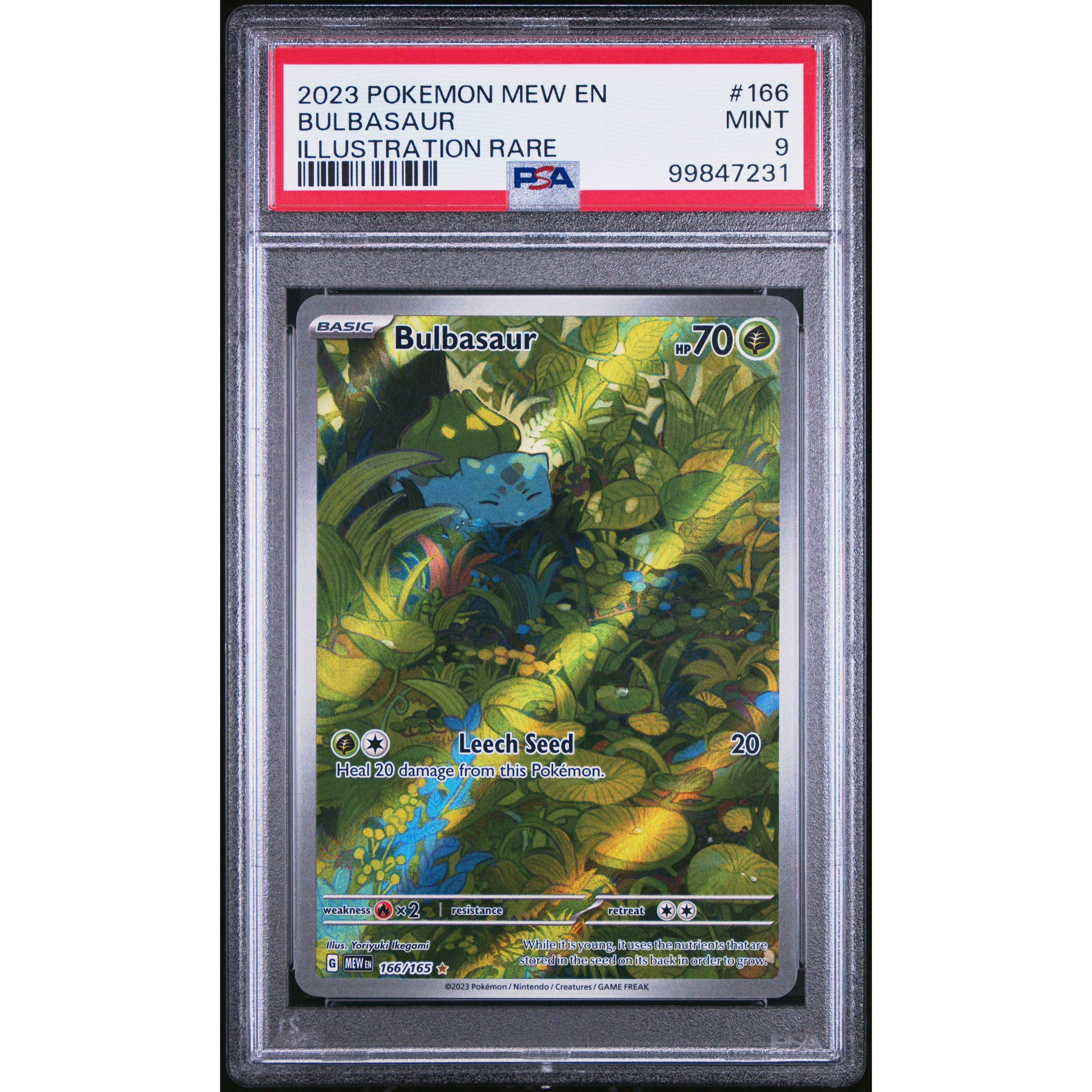 2023 POKEMON 151 BULBASAUR 166/165 PSA 9 – Kollecter