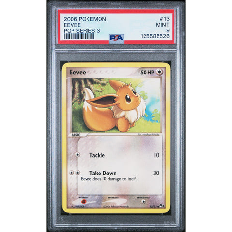 2006 POKEMON POP SERIES 3 EEVEE 13 PSA 9