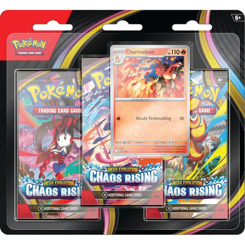 Pokemon TCG: Mega Evolution Chaos Rising - Three Pack Blister