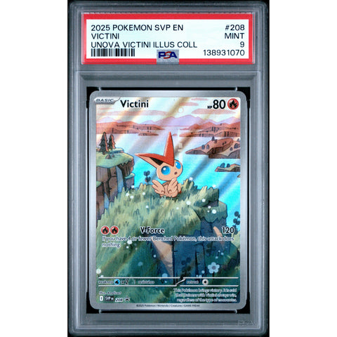 2025 POKEMON VICTINI UNOVA ILLUSTRATION COLLECTION SVP208 PSA 9