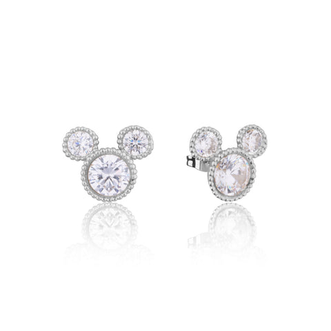Disney Mickey Mouse Fancy Crystal Stud Earrings
