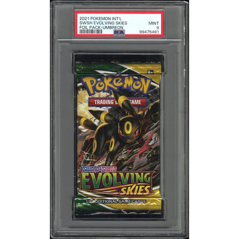 2021 POKEMON EVOLVING SKIES BOOSTER PACK PACK UMBREON PSA 9 Kollecter 2021 POKEMON EVOLVING SKIES BOOSTER PACK PACK UMBREON PSA 9 Kollecter