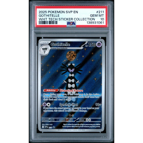 2025 POKEMON GOTHITELLE WHITE FLARE TECH STICKER COLLECTION SVP211 PSA 10