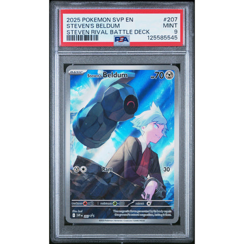 2025 POKEMON BLACK STAR PROMO STEVEN'S BELDUM STEVEN SVP207 PSA 9