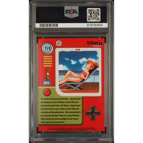 1999 POKEMON TOPPS SERIES 1 MISTY FOIL TV3 PSA 8