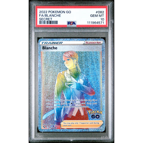 2022 POKEMON GO BLANCHE SECRET 082/078 PSA 10