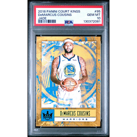 2018 PANINI PANINI COURT KINGS DEMARCUS COUSINS JADE 95 PSA 10