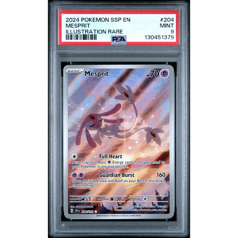 2024 POKEMON SURGING SPARKS MESPRIT 204/191 PSA 9