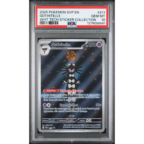 2025 POKEMON PROMO GOTHITELLE TECH STICKER COLLECTION SVP211 PSA 10