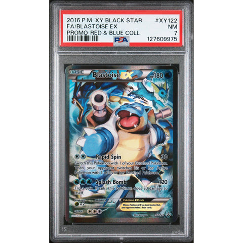 2016 POKEMON PROMO BLASTOISE RED & BLUE COLLECTION XY122 PSA 7 Kollecter 2016 POKEMON PROMO BLASTOISE RED & BLUE COLLECTION XY122 PSA 7 Kollecter