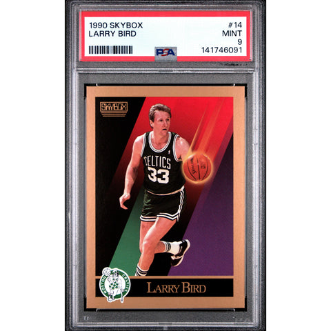 1990 UNKNOWN SKYBOX LARRY BIRD 14 PSA 9