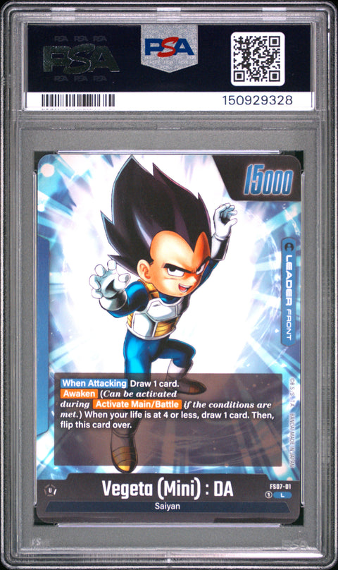 2024 DRAGON BALL VEGETA (MINI) : DA FS07-01/97 PSA 10