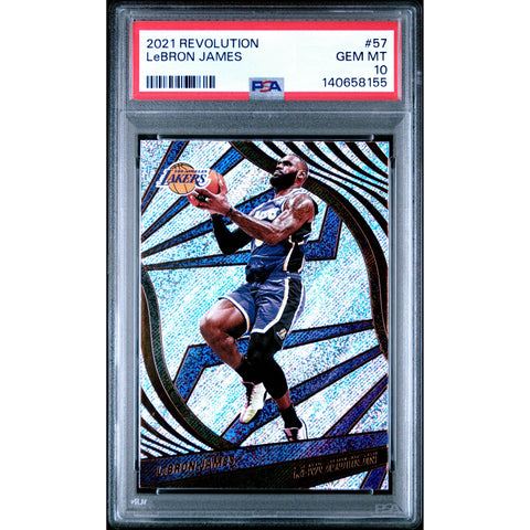 2021 PANINI PANINI REVOLUTION LEBRON JAMES 57 PSA 10
