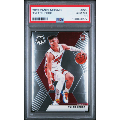 2019 PANINI PANINI MOSAIC TYLER HERRO 223 PSA 10
