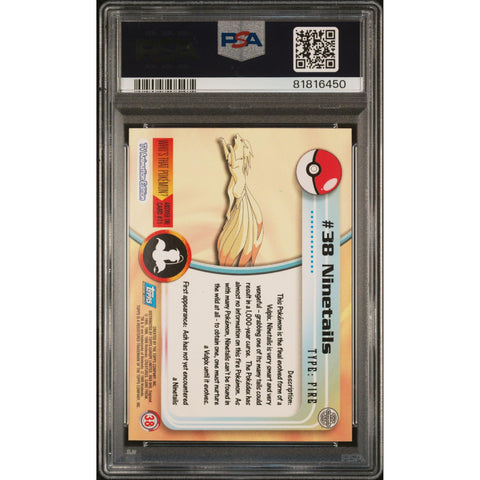 1999 POKEMON TOPPS TV NINETAILES FOIL 38 PSA 8