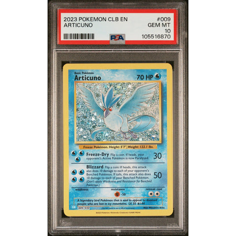 2023 POKEMON CLASSIC COLLECTION ARTICUNO 009/034 PSA 10
