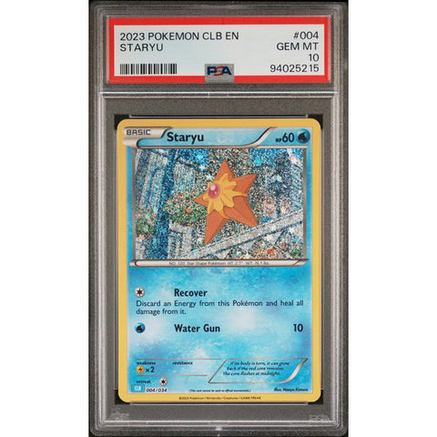 2023 POKEMON CLASSIC COLLECTION STARYU 004/034 PSA 10