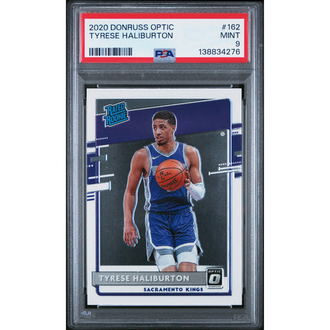 2020 PANINI PANINI DONRUSS OPTIC TYRESE HALIBURTON 162 PSA 9
