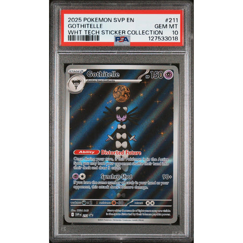 2025 POKEMON PROMO GOTHITELLE TECH STICKER COLLECTION SVP211 PSA 10