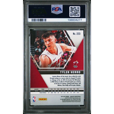 2019 PANINI PANINI MOSAIC TYLER HERRO 223 PSA 10