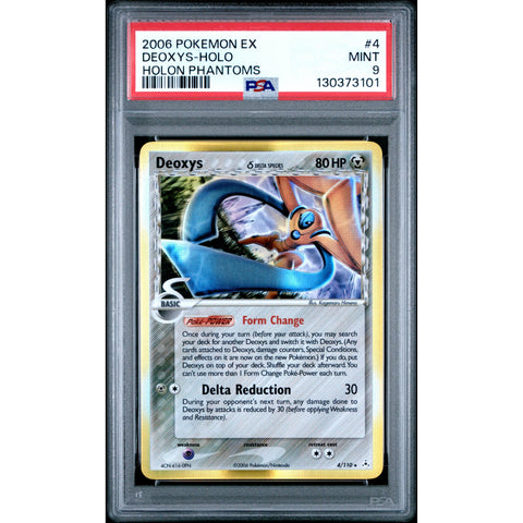 2006 POKEMON EX HOLON PHANTOMS DEOXYS 4/110 PSA 9