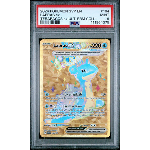 2024 POKEMON SCARLET VIOLET PROMO LAPRAS EX SVP164 PSA 9