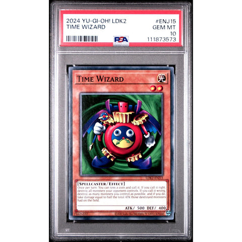 2024 YU-GI-OH LEGENDARY DECKS II TIME WIZARD ENJ15 PSA 10 Kollecter 2024 YU-GI-OH LEGENDARY DECKS II TIME WIZARD ENJ15 PSA 10 Kollecter