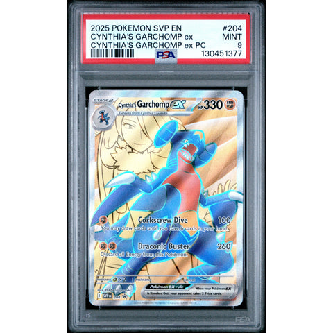 2025 POKEMON PROMO CYNTHIA'S GARCHOMP PREMIUM COLLECTION SVP204 PSA 9