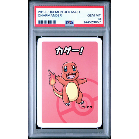 2019 POKEMON OLD MAID CHARMANDER PSA 10