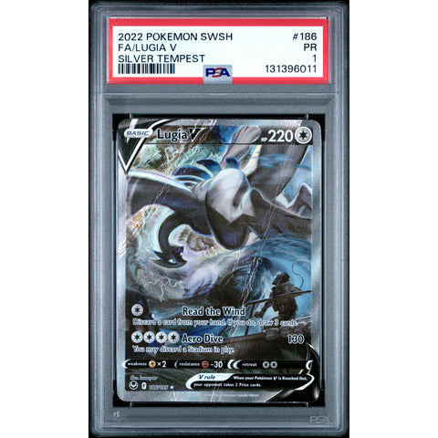 2022 POKEMON SILVER TEMPEST LUGIA 186/195 PSA 1