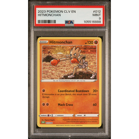 2023 POKEMON CLASSIC COLLECTION HITMONCHAN 012/034 PSA 9