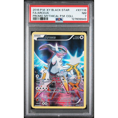 2016 POKEMON PROMO ARCEUS MYTHICAL POKEMON COLLECTION XY116 PSA 7