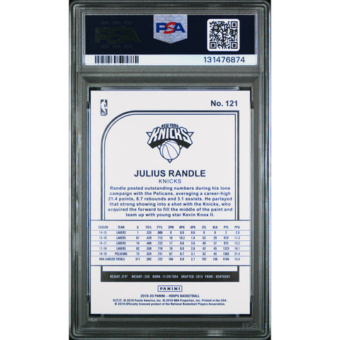 2019 PANINI PANINI HOOPS JULIUS RANDLE ARTIST PROOF 121 PSA 10