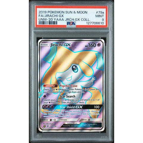 2019 POKEMON UNIFIED MINDS JIRACHI 79a/236 PSA 9