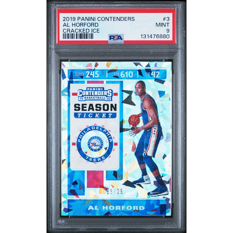 2019 PANINI PANINI CONTENDERS AL HORFORD CRACKED ICE 3 PSA 9