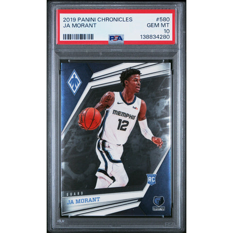 2019 PANINI PANINI CHRONICLES JA MORANT 580 PSA 10