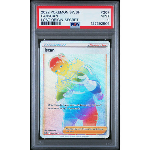 2022 POKEMON LOST ORIGIN ISCAN 207/196 PSA 9