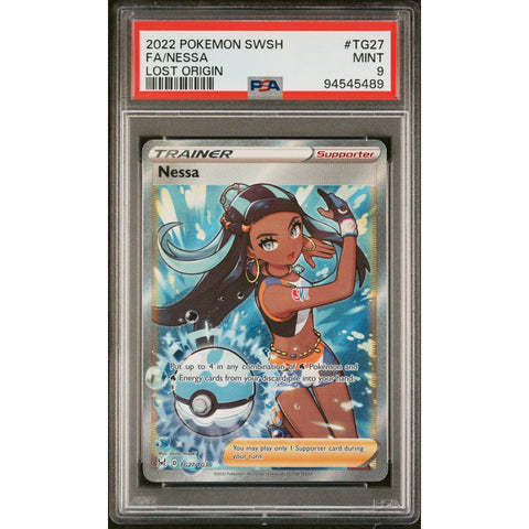 2022 POKEMON LOST ORIGIN NESSA TG27/TG30 PSA 9