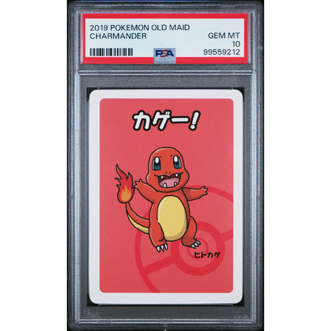 2019 POKEMON JPN OLD MAID CHARMANDER PSA 10