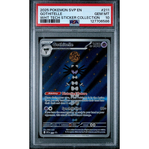 2025 POKEMON PROMO GOTHITELLE TECH STICKER COLLECTION SVP211 PSA 10